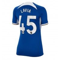 Echipament fotbal Chelsea Romeo Lavia #45 Tricou Acasa 2023-24 pentru femei maneca scurta